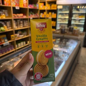 עוגיות סנדוויץ במילוי קרם וניל ללא תוספת סוכר- SCHAR